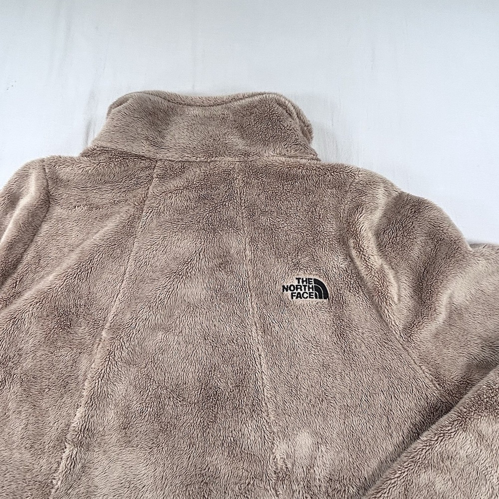 North Face Jacket Osito XL Fleece Sandy Brown Womens Thumb holes Asymmetrical - Picture 5 of 14